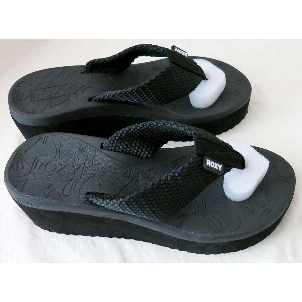 NWT in Box ROXY Kal Black Platform Flip Flop - 7 - Picture 12 of 13